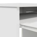 vidaXL Stôl biely 86x49x76 cm kompozitné drevo