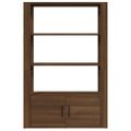 vidaXL Komoda hnedý dub 80x30x119,5 cm spracované drevo