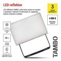 LED reflektor EMOS ZS2512 TAMBO, 10 W, 1000 l m, IP65, čierny