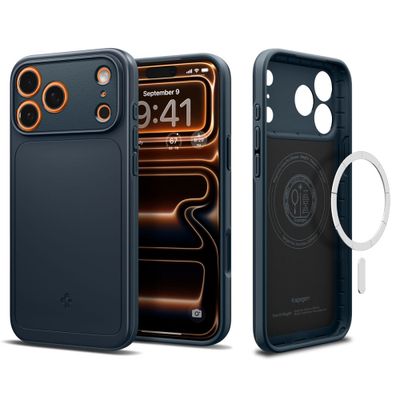 Obal Spigen Thin Fit Mag Magsafe pre iPhone 17 Pro Max Metal Slate