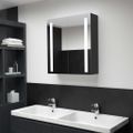 vidaXL LED kúpeľňová zrkadlová skrinka 62x14x60 cm