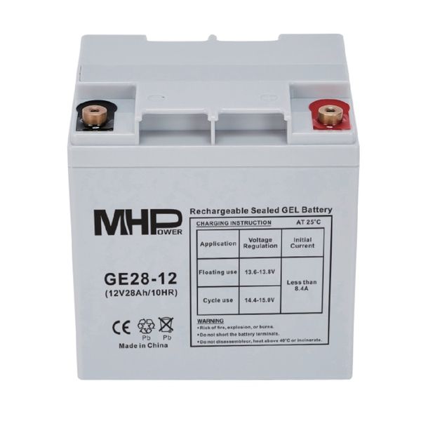 Baterie olověná  12V / 28 Ah  MHPower GE28-12 GEL