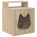 vidaXL Mačka Dom Sonoma 42,5 x 40 x 53,5 cm Kompozitné drevo