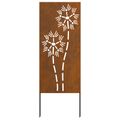 vidaXL Záhradná clona na súkromie Rezací Hrdzavý 50 x 140 cm