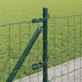 vidaXL Euro plot s betónovým podstavcom 10 x 0,4 m PVC potiahnutá oceľ