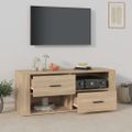 vidaXL TV skrinka dub sonoma 100x35x40 cm spracované drevo