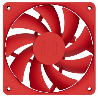 HYTE ventilátor 120mm PWM / farba Wild Cherry / 1500rpm / 72CFM / ABS / 4-pin / sada 4x ventilátor Ventilátor, 120mm, FDB ložisko, 4pin PWM, výška 25mm, červený, 4ks