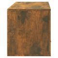 vidaXL Nástenný botník dymový dub 70x35x38 cm borovicový masív