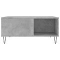 vidaXL Konferenčný stolík betónový sivý 80x80x36,5 cm spracované drevo