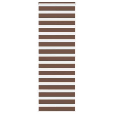 vidaXL Zebra roleta hnedá 75x200 cm šírka látky 70,9 cm polyester