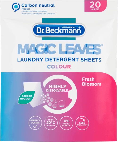 DR. BECKMANN Magic Leaves color - obrúsky na pranie 20ks
