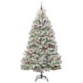 vidaXL Umelý vianočný stromček 270 cm 300 LED Teplá biela PVC a oceľ