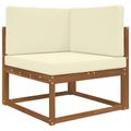 vidaXL Vankúš na vonkajšiu pohovku Polyester Krémová 80 x 80 cm
