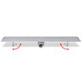 vidaXL Rovný sprchový odtok s bublinkami, 930x140 mm, nerezová oceľ