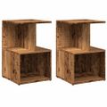 vidaXL Nočné skrinky 2 ks Old Wood 35x35x55 cm Engineered Wood