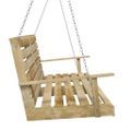 vidaXL Hojdacia lavica 110 cm, impregnovaná borovica