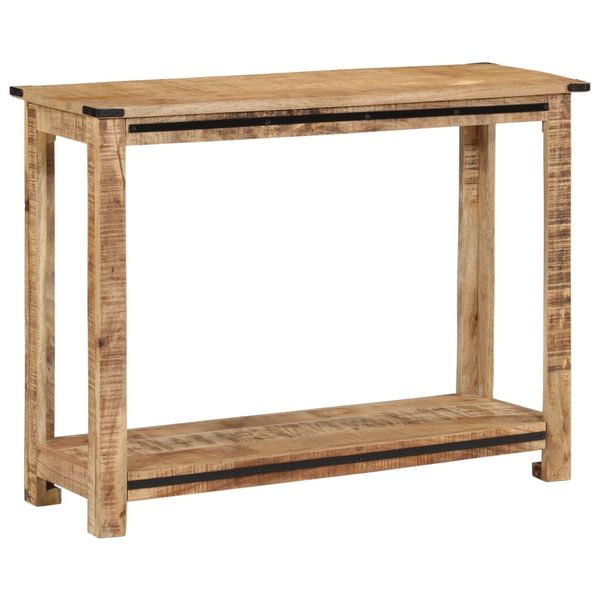 vidaXL Konzolový stolík 100x35x75 cm masívne mangovníkové drevo
