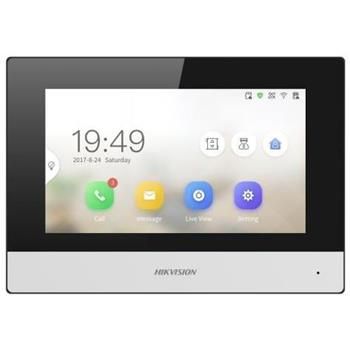Hikvision 7" IP bytový dotykový monitor, Wi-Fi; PoE