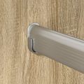 vidaXL Tyč do skrine 2 ks Strieborná 964 x 15 x 29 mm