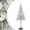 vidaXL Vianočný stromček s 300 LED-i Biela 180 cm PE a oceľ