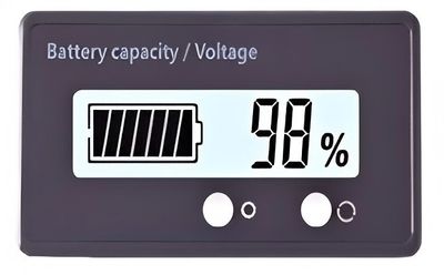 Voltmeter a indikátor kapacity batérie 12-84V Zelená