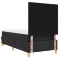 vidaXL Posteľ s pružinovým rámom Čierna 200 x 80 cm látka