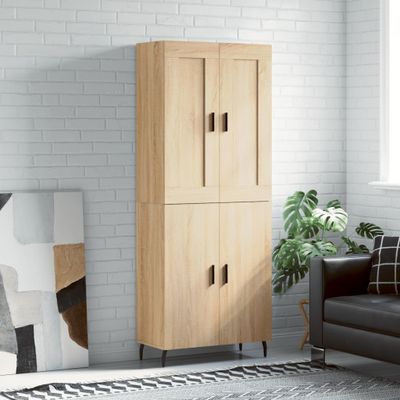 vidaXL Vysoká skrinka dub sonoma 69,5x34x180 cm spracované drevo