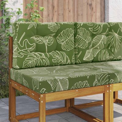 vidaXL Vankúš na vonkajšiu pohovku 2 pcs Design s listami Polyester