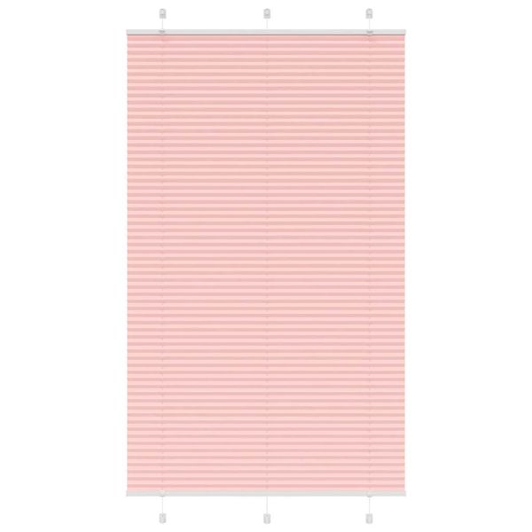 vidaXL Plisovaná roleta ružová 120x200 cm šírka látky 119,4 cm polyester