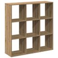 vidaXL Rozdeľovacia knižnica dub artisan 102x29x103,5 cm kompoz.drevo