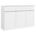 vidaXL Komoda ALTA biela 112x35x73 cm borovicový masív