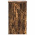 vidaXL Stôl dymový dub 90x45x76 cm spracované drevo