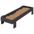 vidaXL Krmná žľab pre slede Čierna 80 x 28 x 13.5 cm
