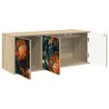 vidaXL Nástenný TV kabinet LOCHEM 102 x 33 x 40 cm Dub sonoma