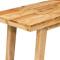 vidaXL Jedálenský stôl Prírodná 100 x 35 x 75 cm Masívne mango drevo
