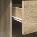 vidaXL Stôl Sonoma dub 90 x 49 x 75 cm Kompozitné drevo