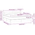 vidaXL Boxspring posteľ s matracom zelená 160x200 cm látka