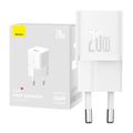 Mini nástenná nabíjačka Baseus GaN5 20 W (biela)