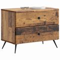 vidaXL Nočný stolík Staré drevo 62 x 34,5 x 47,5 cm Kompozitné drevo