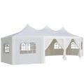 vidaXL Altánok 834x448x320 cm biely