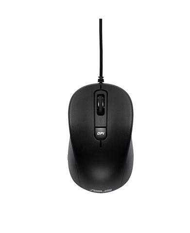 ASUS MU101C/Kancelárska/Optická/3 200 DPI/Drôtová USB/Čierna