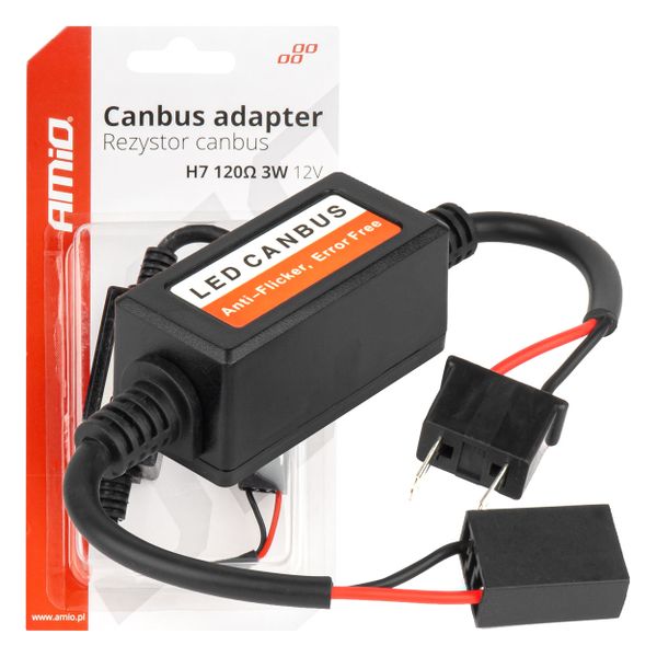 Rezistor pre LED žiarovky CANBUS 3W 120? H7 AMiO-04088