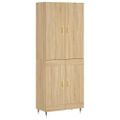 vidaXL Vysoká skrinka dub sonoma 69,5x34x180 cm spracované drevo