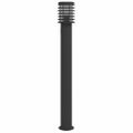 vidaXL Vonkajšie stojace lampy zásuvka 3 ks čierne 110 cm nehrdz. oceľ