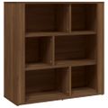 vidaXL Komoda hnedý dub 80x30x80 cm spracované drevo