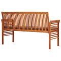 vidaXL 3-miestna záhradná lavica s vankúšmi 150 cm akáciový masív