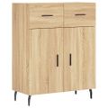 vidaXL Vysoká skrinka dub sonoma 69,5x34x180 cm spracované drevo