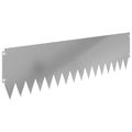 vidaXL Obrubník trávnika 10 ks 103 x 30 cm Oceľ Strieborná