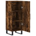 vidaXL Komoda dymový dub 34,5x34x90 cm spracované drevo