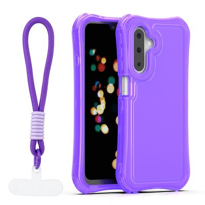 Puzdro Safepop s popruhom pre Samsung Galaxy A17 4G / A17 5G / A26 5G / A18 5G fialové